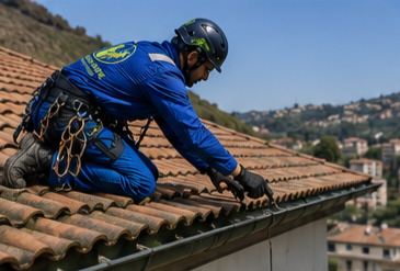 Operaio specializzato nella manutenzione e ripristino delle grondaie